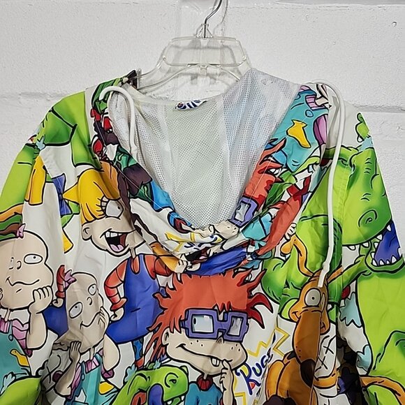 Members Only Vintage Large Nickelodeon Rugrats Printed Windbreaker Jacket Y2K - Picture 10 of 10